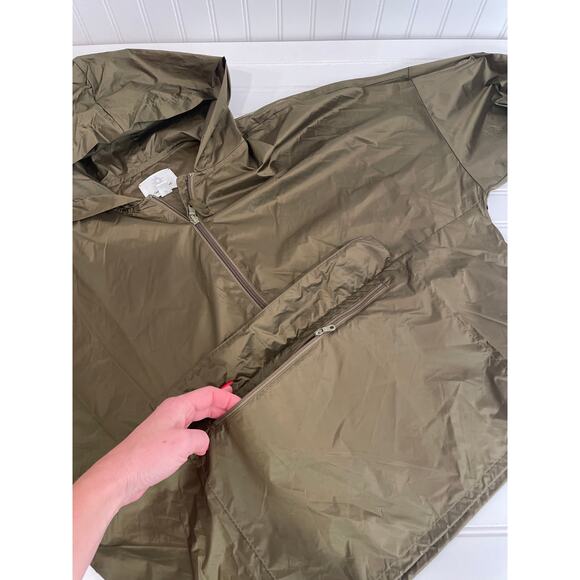 NWOT Aerie OFFLINE Green Oversized Pullover Lightweight Windbreaker Jacket S - Picture 6 of 8